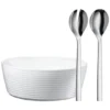 WMF Nuova Salatschüssel Set 3-teilig, Salatbesteck 30 Cm Mit Salatschale, Cromargan Edelstahl Poliert, Porzellan, Spülmaschinengeeignet -VMD Geschäft unnamed file 486