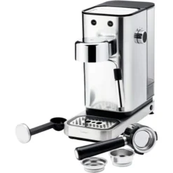 WMF Lumero Siebträger Espressomaschine 1400 Watt, 3 Einsätzen, Für 1-2 Tassen Espresso, Auch Für Pads, 15 Bar, Tassenabstellfläche, Milchaufschäumdüse, Edelstahl Matt -VMD Geschäft unnamed file 511