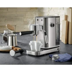 WMF Lumero Siebträger Espressomaschine 1400 Watt, 3 Einsätzen, Für 1-2 Tassen Espresso, Auch Für Pads, 15 Bar, Tassenabstellfläche, Milchaufschäumdüse, Edelstahl Matt -VMD Geschäft unnamed file 518