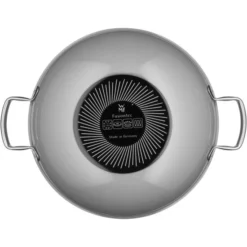 WMF Fusiontec Mineral Wok Induktion 32 Cm, Wokpfanne Mit Glasdeckel, High-Tech Keramik, Backofenfest, Kratzfest, Grau -VMD Geschäft unnamed file 549