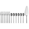 WMF Nuova Obst-/ Kuchenbesteck Set 13-teilig, Für 6 Personen Tee-/ Kaffeelöffel Kuchengabel Tortenheber Cromargan Edelstahl Poliert, Glänzend, Spülmaschinengeeignet -VMD Geschäft unnamed file 589