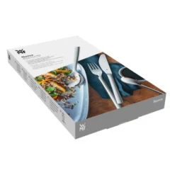 WMF Nuova Besteckset, 4-teilig, Für 1 Person, Monobloc-Messer, Cromargan Edelstahl Poliert, Spülmaschinengeeignet -VMD Geschäft unnamed file 631