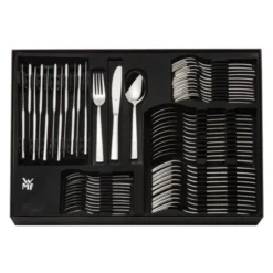 WMF Philadelphia Besteckset, 12 Personen, 60-teilig, Monobloc-Messer, Cromargan Edelstahl Poliert, Glänzend, Spülmaschinengeeignet -VMD Geschäft unnamed file 65