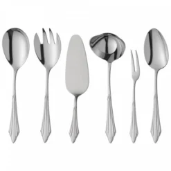 WMF Fächer Besteckset, 12 Personen, 66 Teilig, 60 Teile Mit Servierbesteck, Eingesetzte Messerklinge, Cromargan Protect Edelstahl Poliert, Glänzend, Kratzbeständig, Spülmaschinengeeignet -VMD Geschäft unnamed file 670