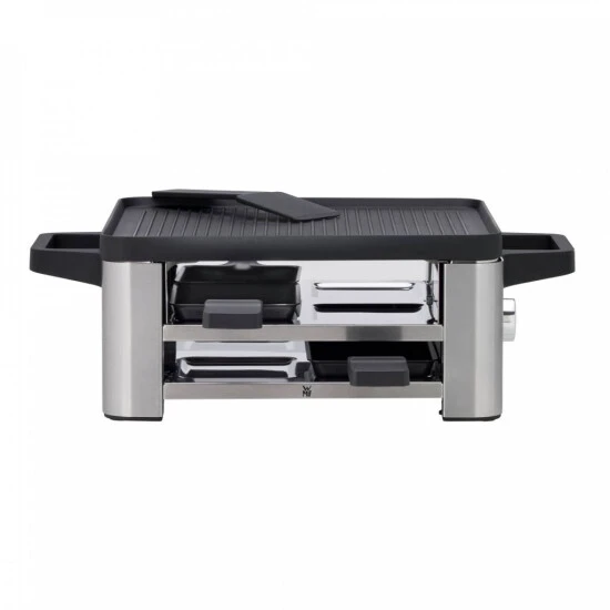 WMF Lono Raclette Grill Mit Pfännchen Und Schiebern, Raclette 4 Personen, 870 W, Edelstahl Matt 6 WMF Lono Raclette Grill Mit Pfännchen Und Schiebern, Raclette 4 Personen, 870 W, Edelstahl Matt – Bild 4