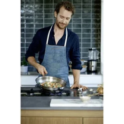 WMF Profi Bratpfanne 28 Cm Induktion, Edelstahlpfanne Unbeschichtet, Cromargan Edelstahl, Backofenfest