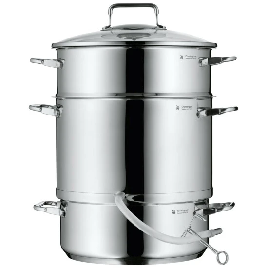 WMF Dampfentsafter Induktion 7,0l, Entsafter Mit Glasdeckel 25 Cm, Cromargan Edelstahl Poliert 3 WMF Dampfentsafter Induktion 7,0l, Entsafter Mit Glasdeckel 25 Cm, Cromargan Edelstahl Poliert