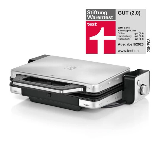 WMF Lono Kontaktgrill 2-in-1, Tischgrill, Spülmaschinenfeste Grillplatten, 2100 W 3 WMF Lono Kontaktgrill 2-in-1, Tischgrill, Spülmaschinenfeste Grillplatten, 2100 W