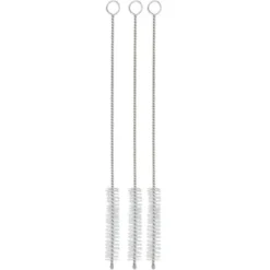 WMF Baric Strohhalm Bürste 3 Stück, 20 Cm, Reinigungsbürste Für Trinkhalme, Metallstrohhalme, Glasstrohalme, Milchschlauchbürste, Shisha Bürste